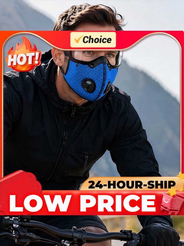 Woodworking Respirator - Wiederverwendbare Kohlefilter-Staubmaske mit verstellbaren Schutzbrillen &