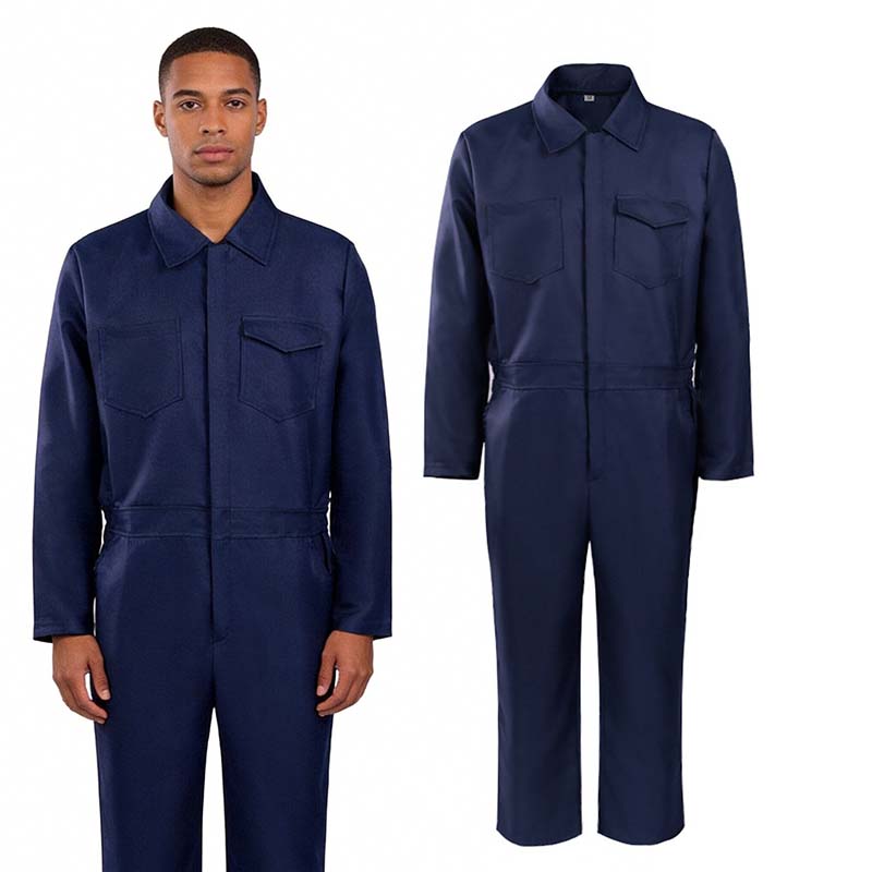 Woodworking Overalls - Herren Marineblauer Ganzkörper-Arbeitsoverall Unisex Mechaniker-Overalls Outfits