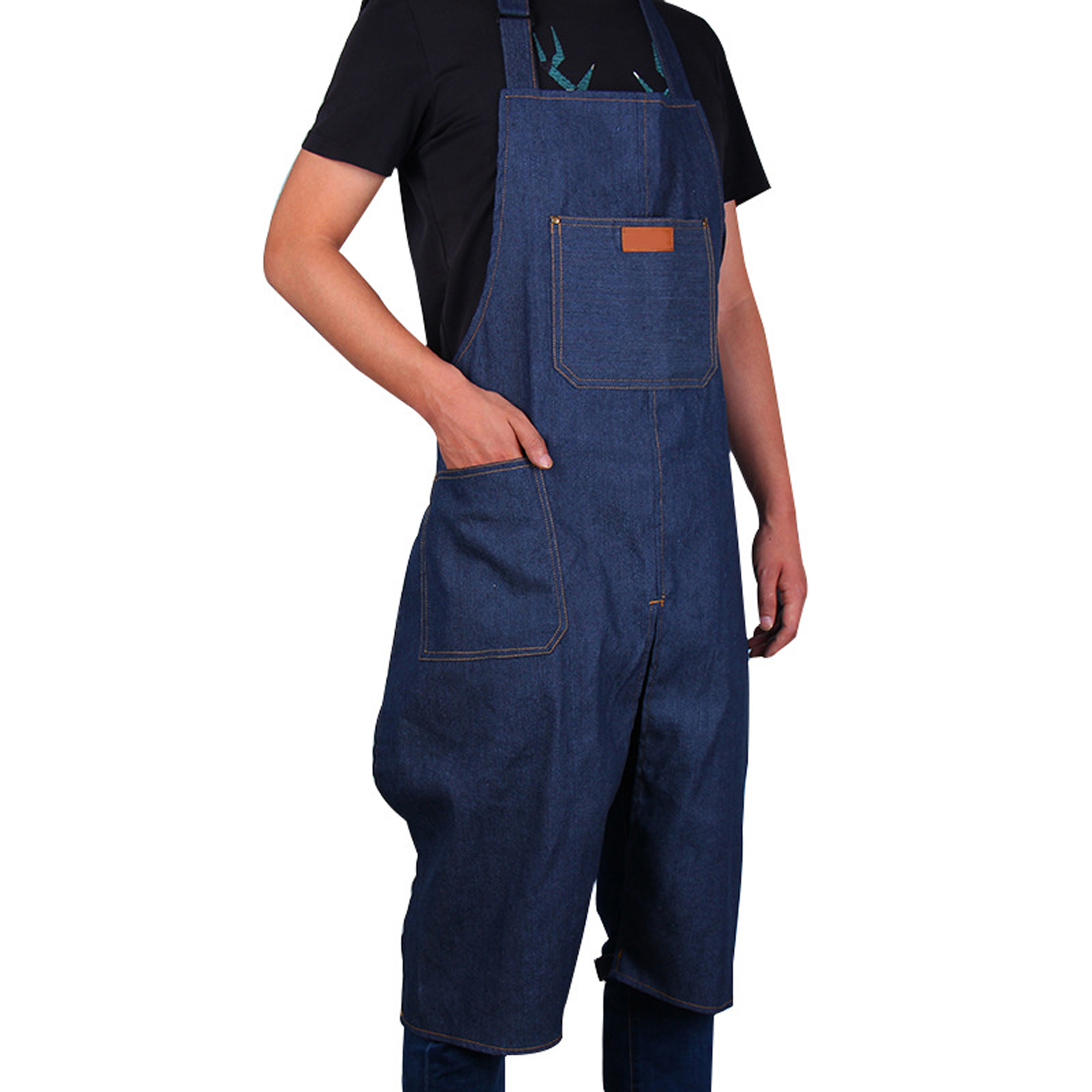 Woodworking Overalls - Verstellbare Denim Split Leg Schürze tragbare