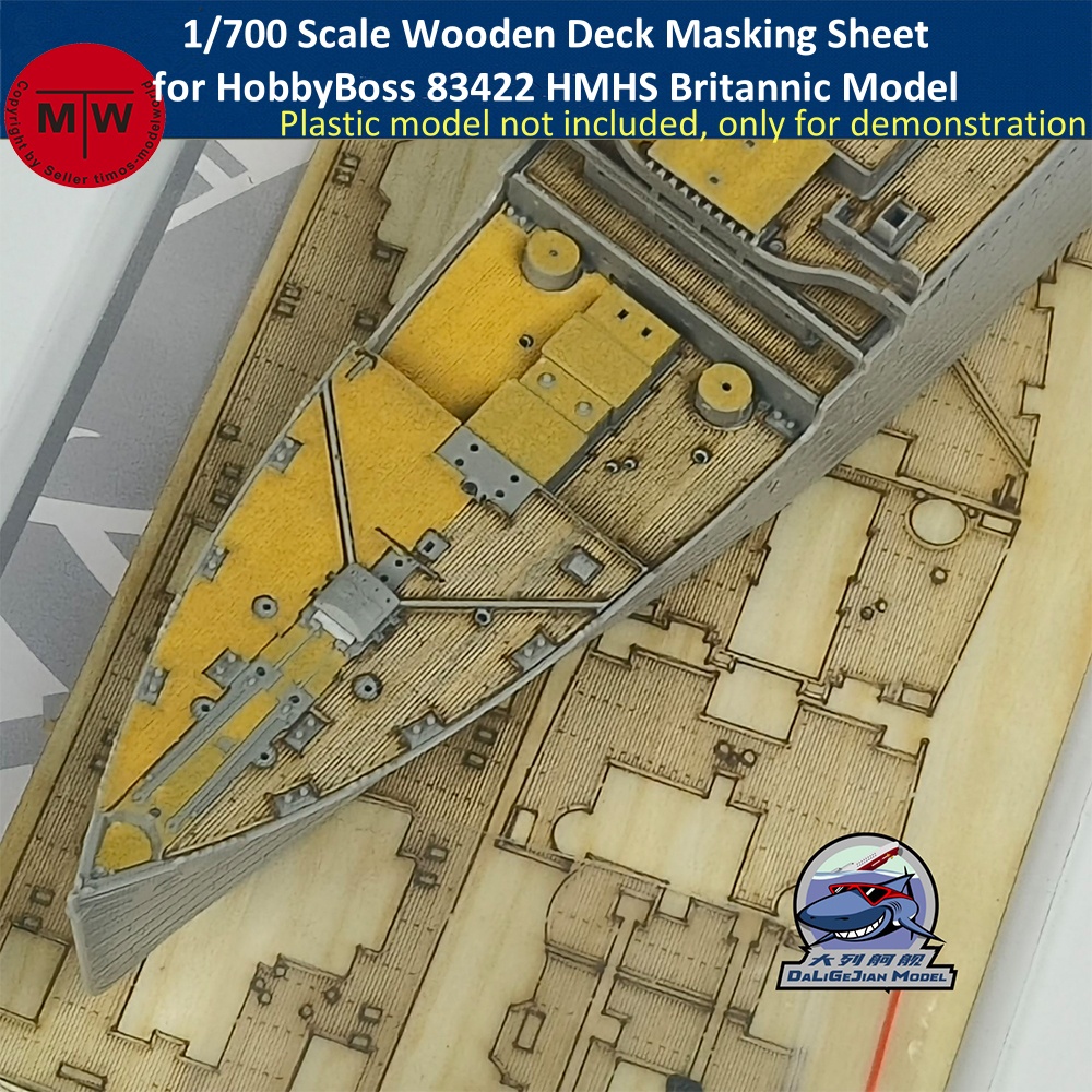 Woodworking Mask - Holzdeck-Abdeckfolie im Maßstab 1:700 für HobbyBoss