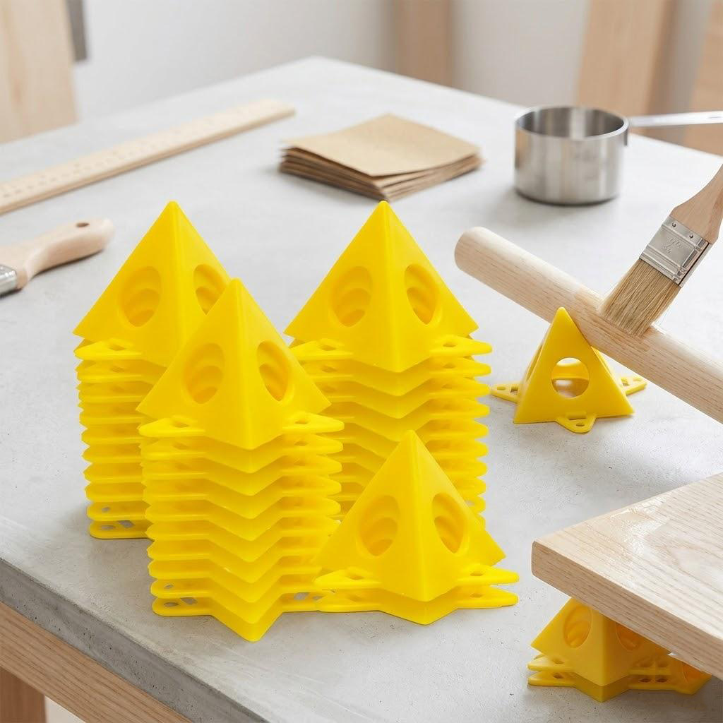 Woodworking Projects Art - 10 Stück Dreieckige Sprühfarben-Ständerfüße, Kunststoffkegel, Holzbearbeitungsstütze