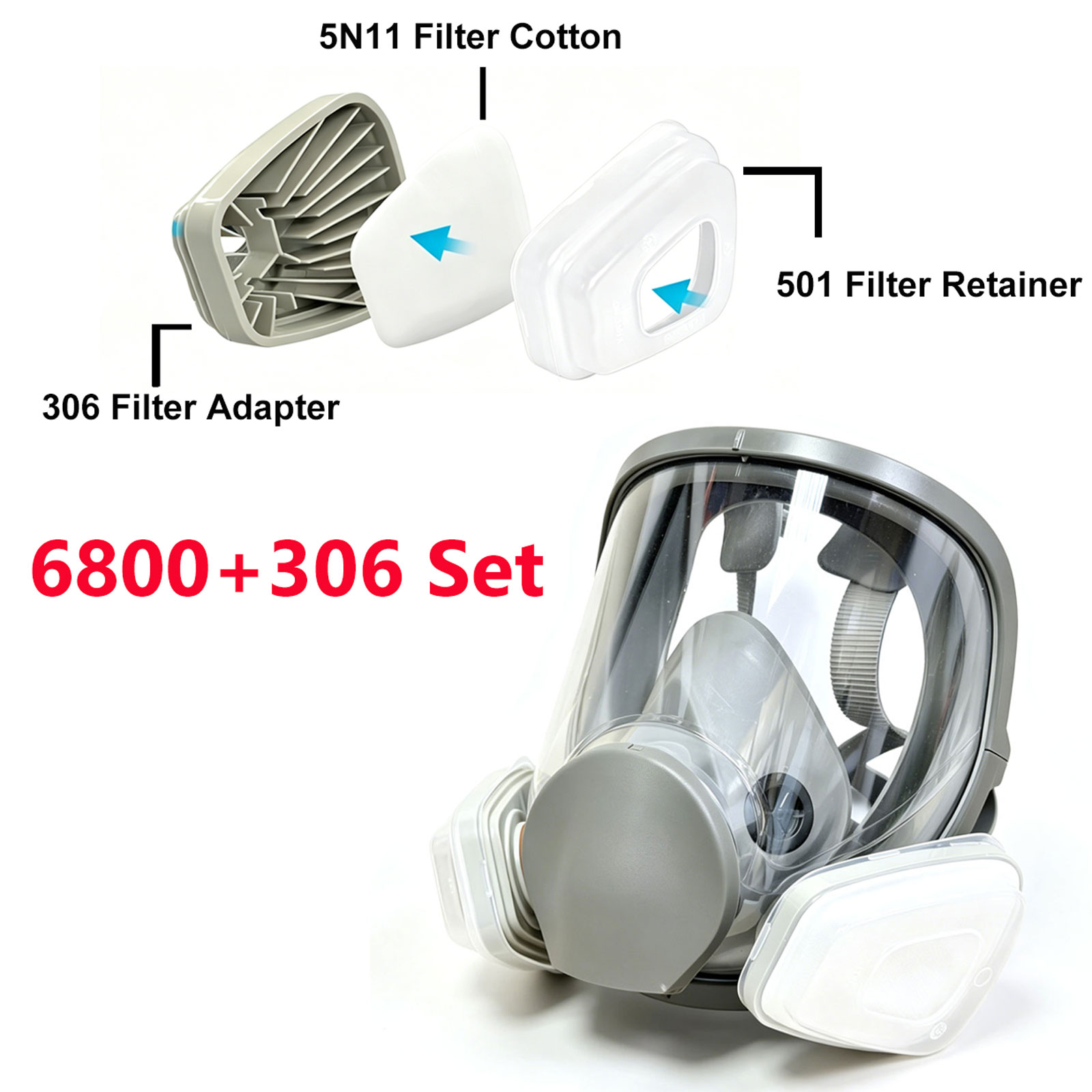 6800 Vollgesichtsmaske mit 306 – Woodworking Respirator Bewertung und Preis