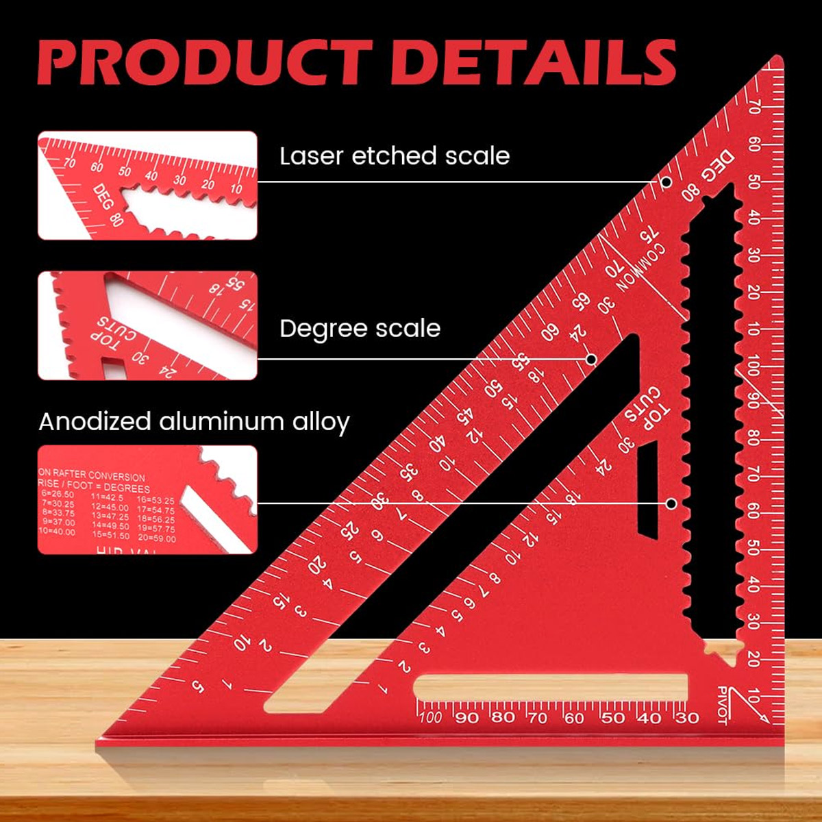 Aluminium-Legierung Winkelline – Woodworking Basic Tools Bewertung und Preis
