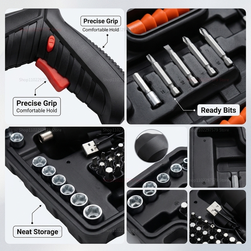 47-teiliges wiederaufladbares  – Woodworking Basic Tools Bewertung und Preis