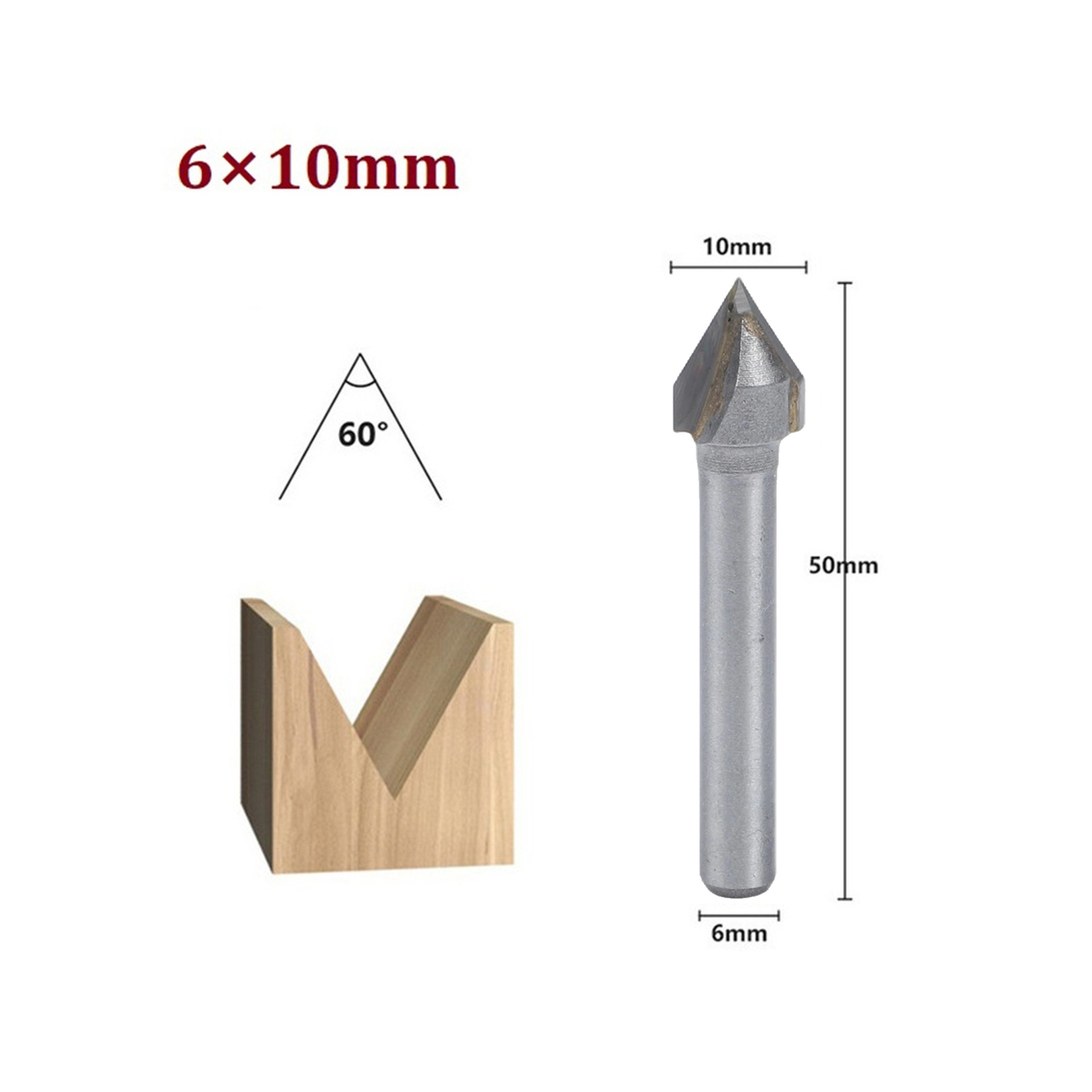 Gravierfräser, V-förmiger Fräs – Woodworking Overalls Bewertung und Preis