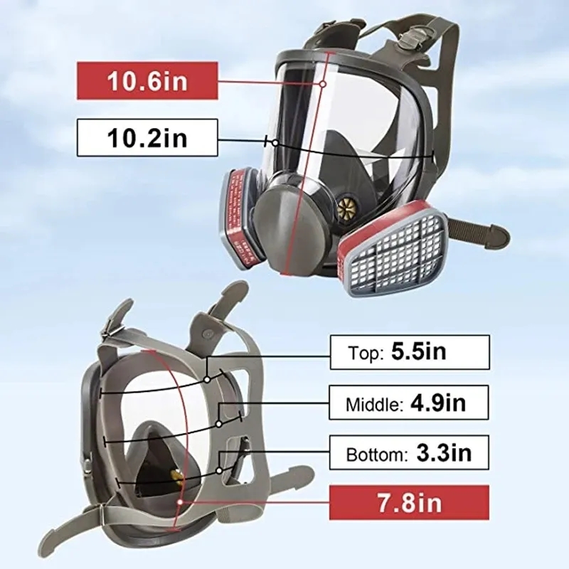 Große Größe 6800 Gasmaske Voll – Woodworking Respirator Bewertung und Preis