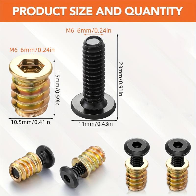 10PCS Mutter Gewinde Einsätze  – Woodworking Basic Tools Bewertung und Preis