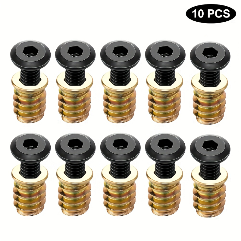 10PCS Mutter Gewinde Einsätze  – Woodworking Basic Tools Bewertung und Preis